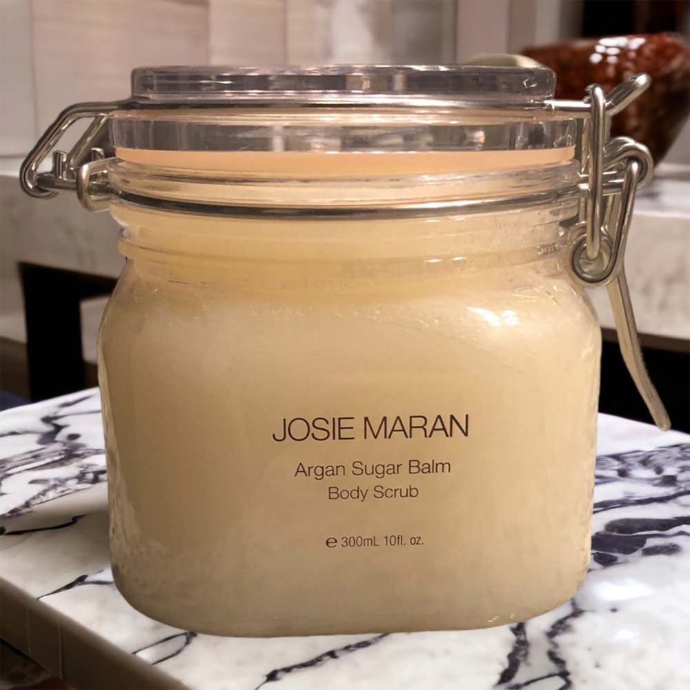 Josie Maran Argan Sugar Balm Body Scrub - 10 oz. - New - Pineapple Whip Scent